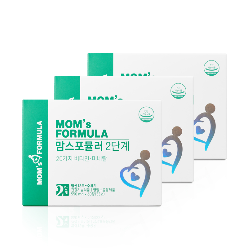 [3세트] 맘스포뮬러 2단계 60정 / 임산부 수유부 철분 종합비타민 영양제