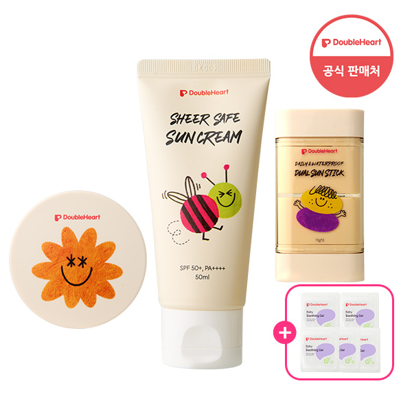 [베이비페어] 더블하트 선케어 모음전 / 선크림/선스틱/선팩트